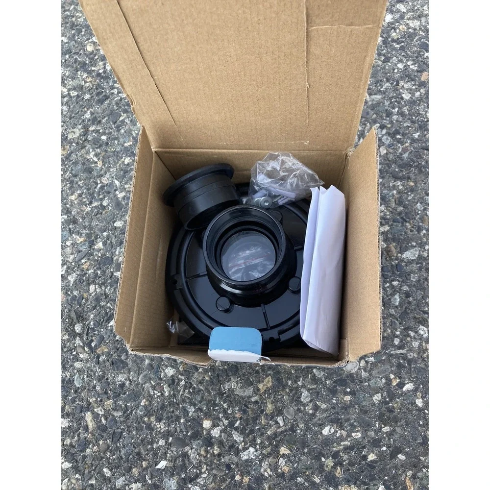 Square Shower Floor Drain Matte Black 6